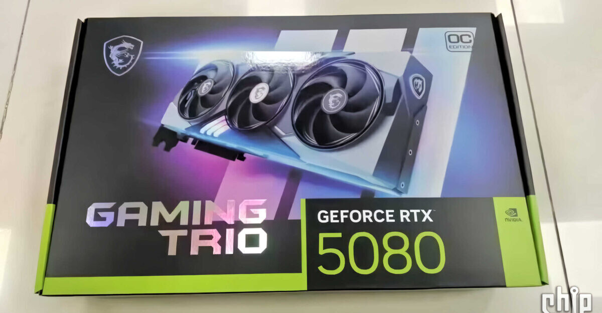MSI GeForce RTX 5080 Gaming Trio'nun kutusu gözüktü – hARDWAREMANIA