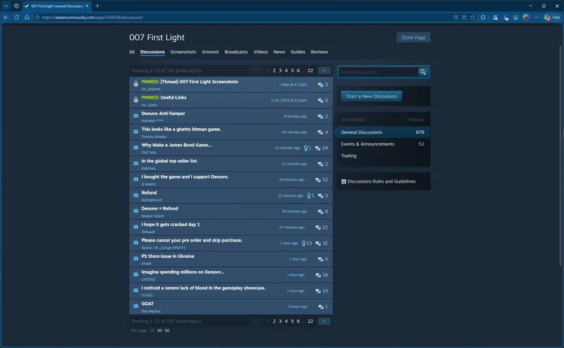 007: First Light on Steam Forums