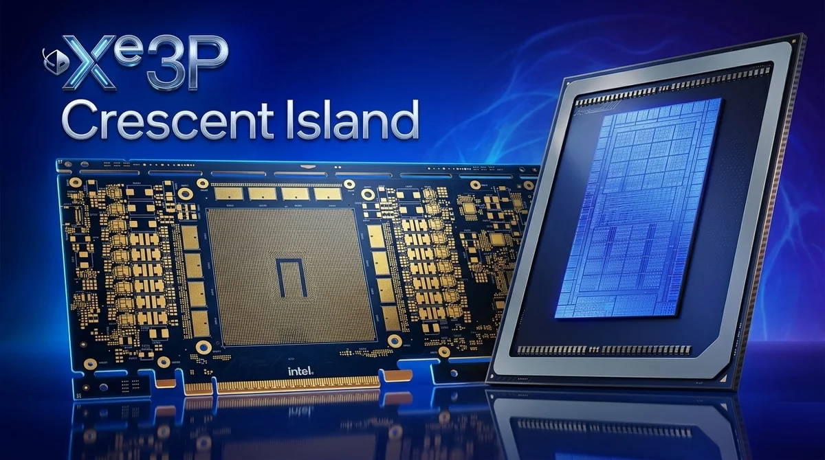 Intel Crescent Island PCB sızıntısı Xe3P ve LPDDR5X'i gösterdi