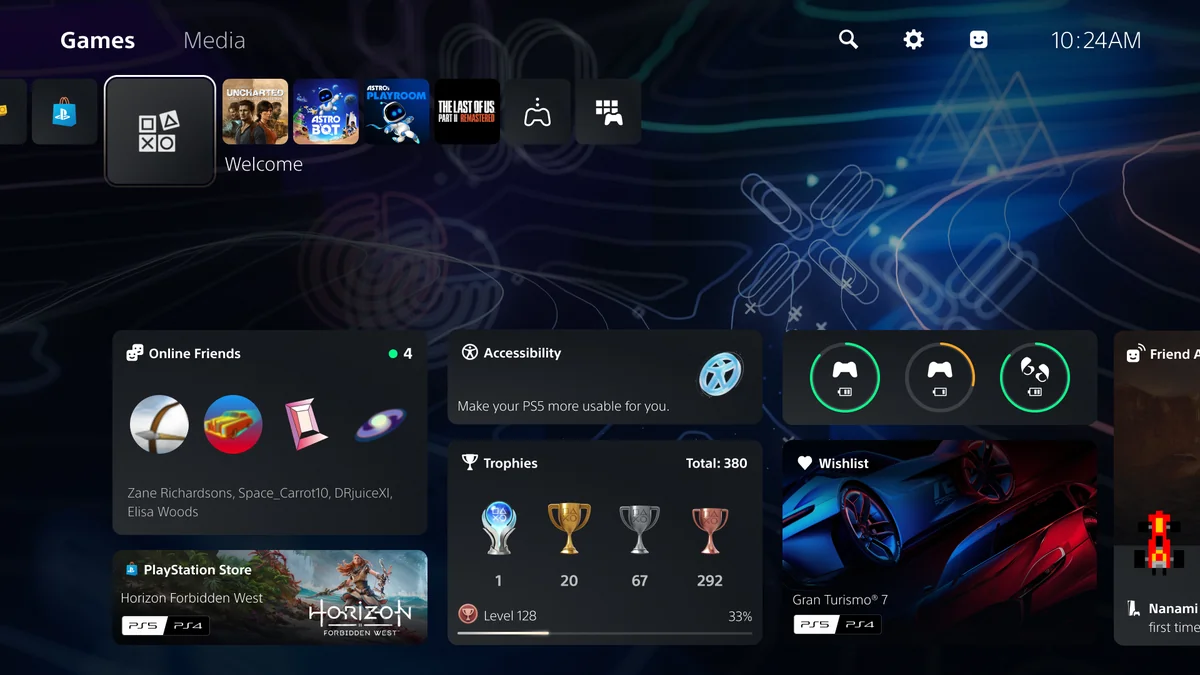 PS5 beta, Welcome Hub’a haftalık oyuncu sayısı ekliyor