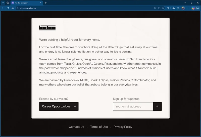 The Bot Company website