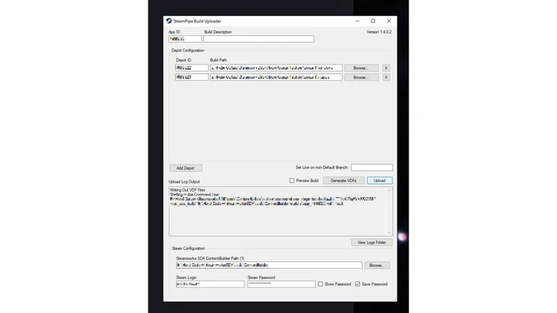 Screenshot of a desktop backup application window showing job configuration fields, source and destination file paths, options for filters and encryption, and buttons for saving or cancelling the backup job