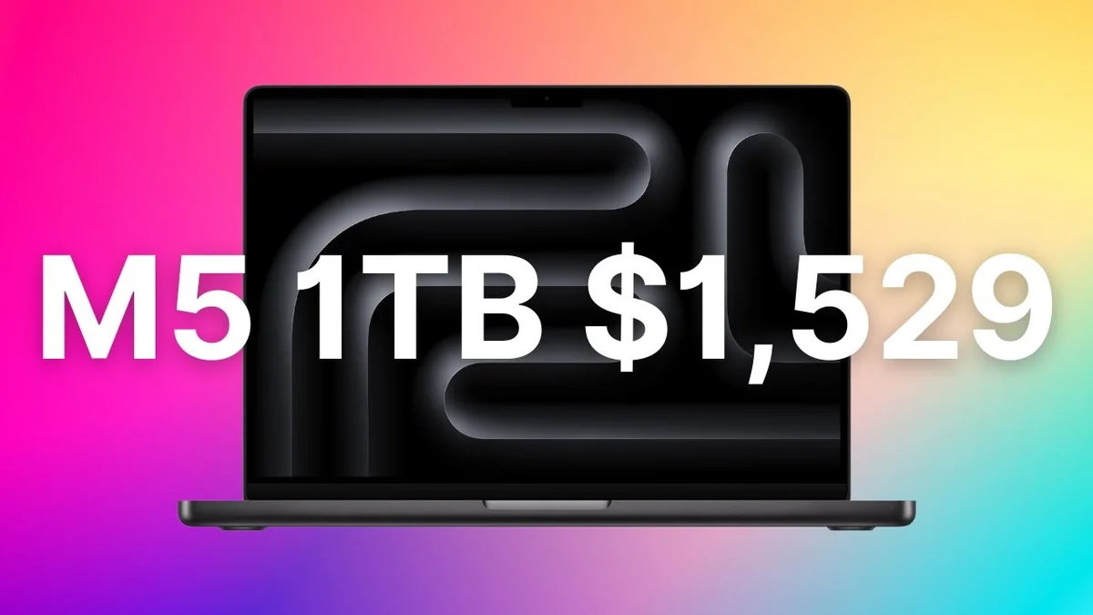 1TB M5 MacBook Pro 14, B&H’de $1,529 seviyesine indi
