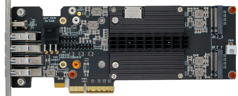 A detailed photo of the WisdPi PROM21 All In Expansion Card.