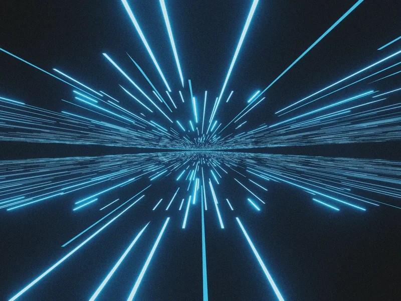 Abstract acceleration lines as HP has scaled its OpenAI Frontier integration across global operations to optimise enterprise workflows and accelerate output.