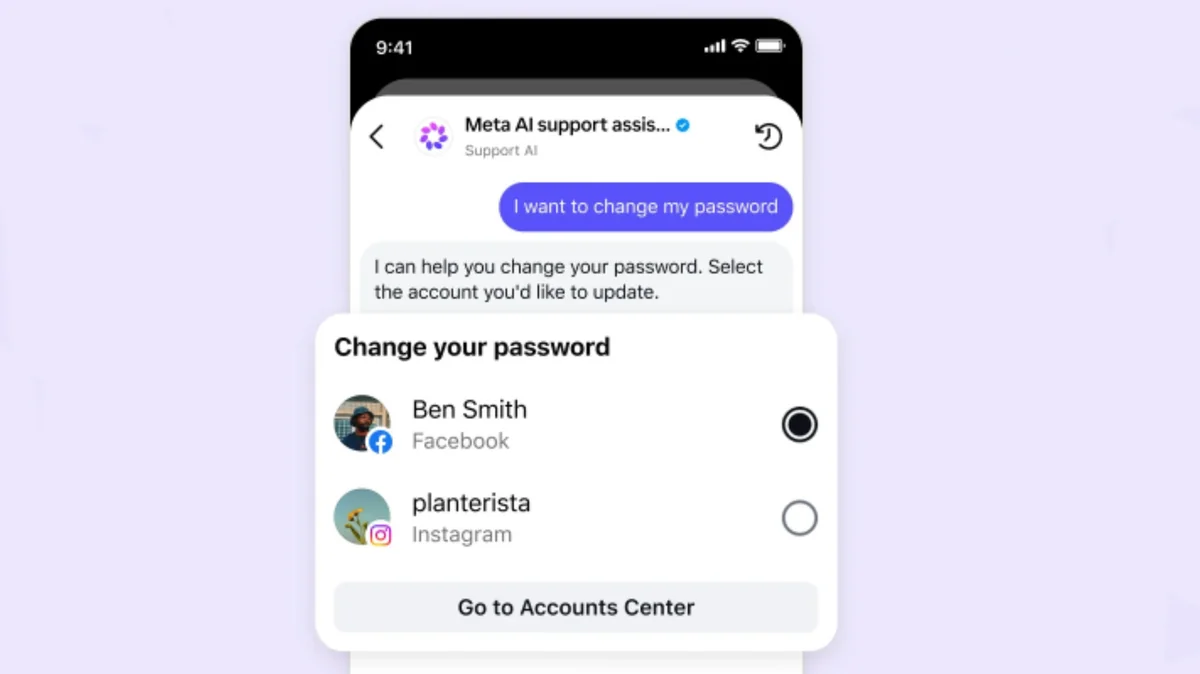 Meta AI destek aracı, Instagram hesap devrini kolaylaştırdı
