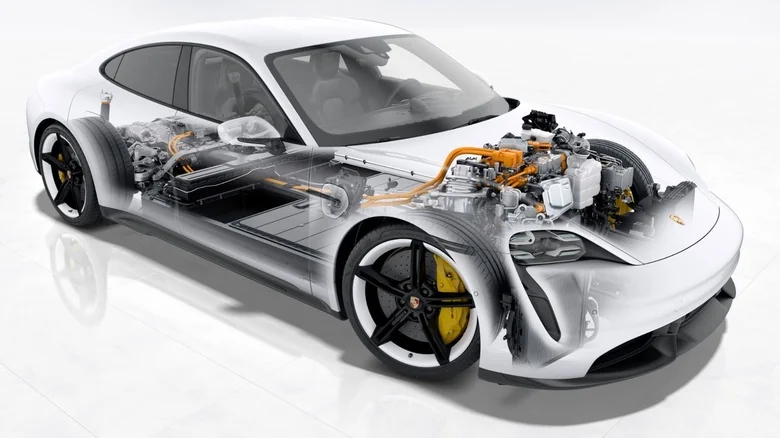 A transparent look at the Porsche Taycan