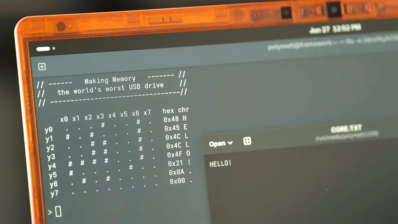 Polymatt's DIY memory device