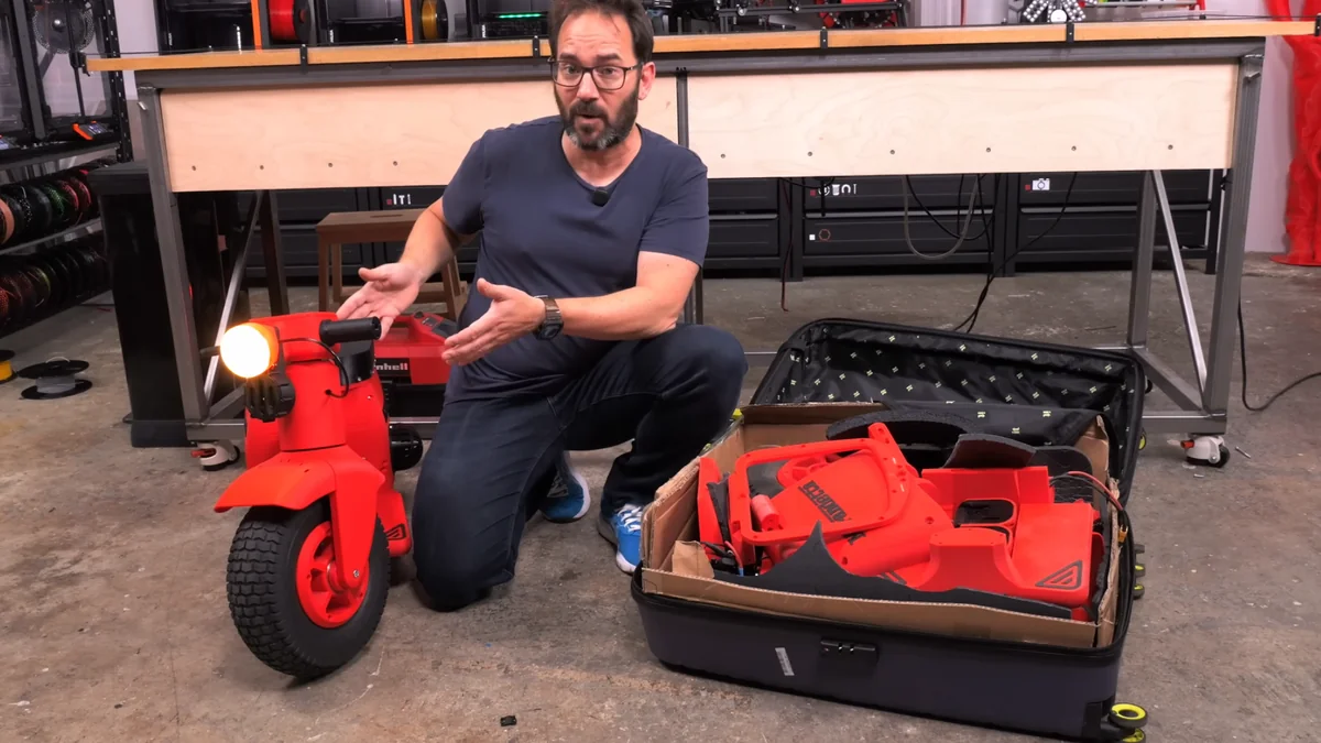 Mirandetta tasarım dosyaları satışta: valize sığan e-motor