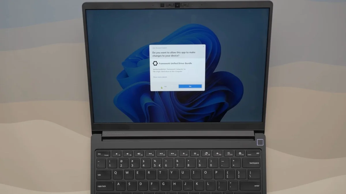 Framework Laptop 13 Pro için tek tıkla Windows 11 sürücü kurulumu Framework Laptop 13 Pro için tek tıkla Windows 11 sürücü kurulumu