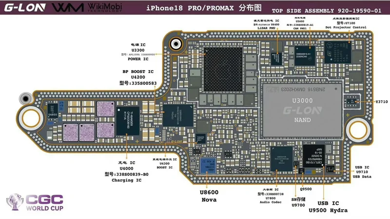 Check out these high-resolution iPhone 18 Pro logic board pictures showing the A20 Pro