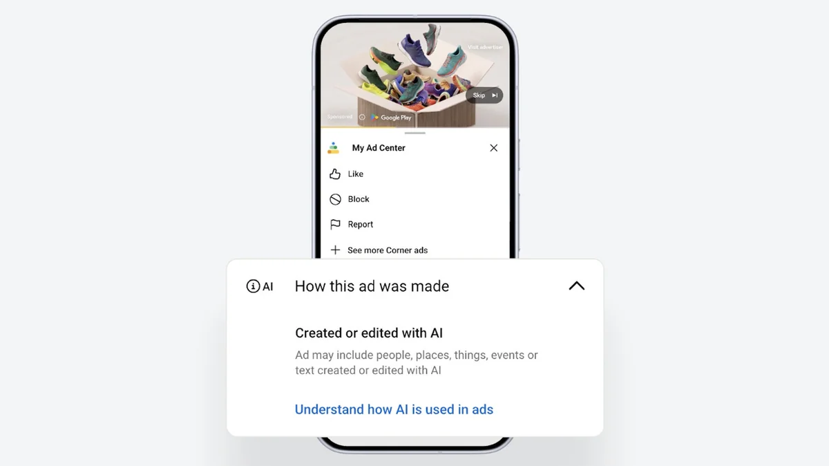 Google, reklamlarda üretken AI kullanımını My Ad Center’da gösterecek