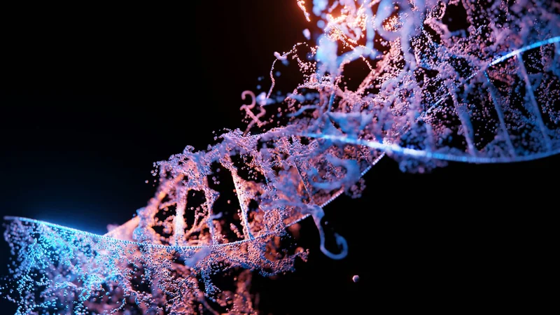 Abstract genomics image as Anthropic Claude Science now integrates the NVIDIA BioNeMo Agent Toolkit to accelerate computational life sciences research.
