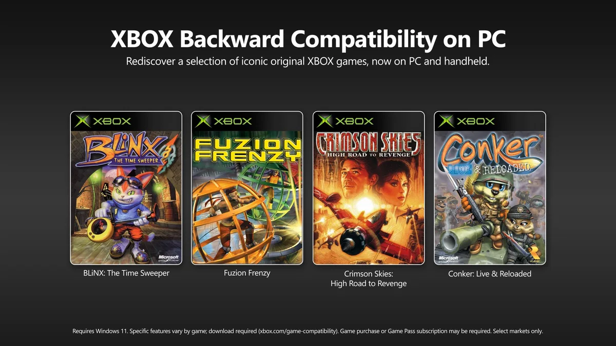 Xbox Backward Compatibility, PC’de ilk oyunlarla yayında