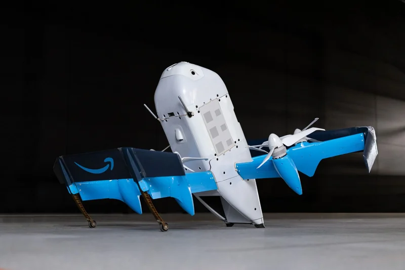Amazon drone as the company plans to expand its Prime Air drone delivery service to nearly 500 cities and towns across the US by the end of 2026.