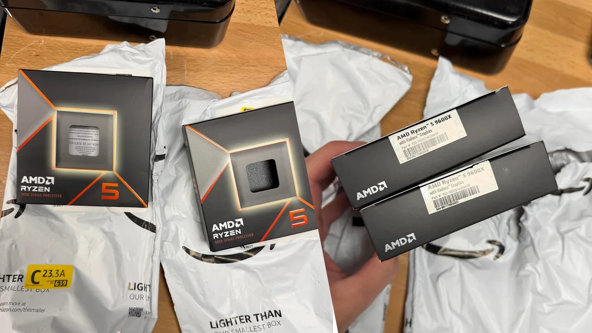 Amazon’da iki kez AMD Ryzen 5 9600X kutusu boş çıktı