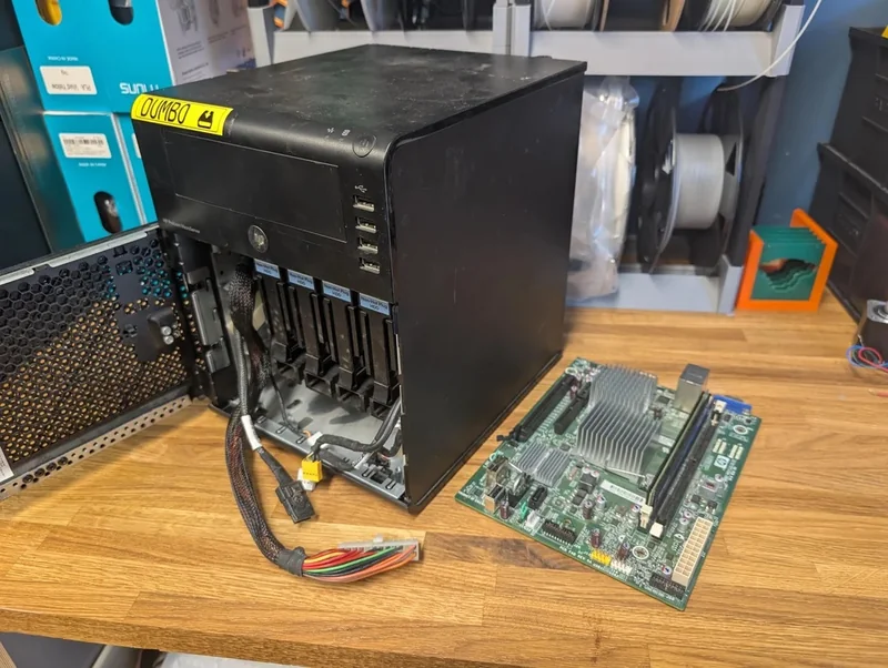An old HP server was given a new lease on life thanks to a Raspberry Pi CM5 and an M.2 PCIe NVMe SSD