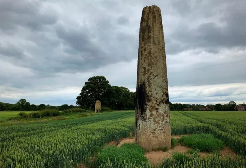 Prehistoric stones in Yorkshire, known as the Devil's Arrow