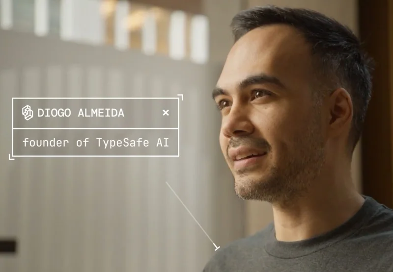 Close-up of Diogo Almeida as TypeSafe, founded by a ChatGPT co-inventor, has left stealth and is launching its Jev model to automate programmatic decisions with parallel sampling architecture.
