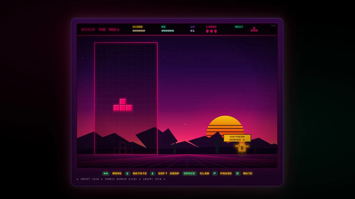 The Tetris Company, White House oyunu Build the Wall'dan uzak
