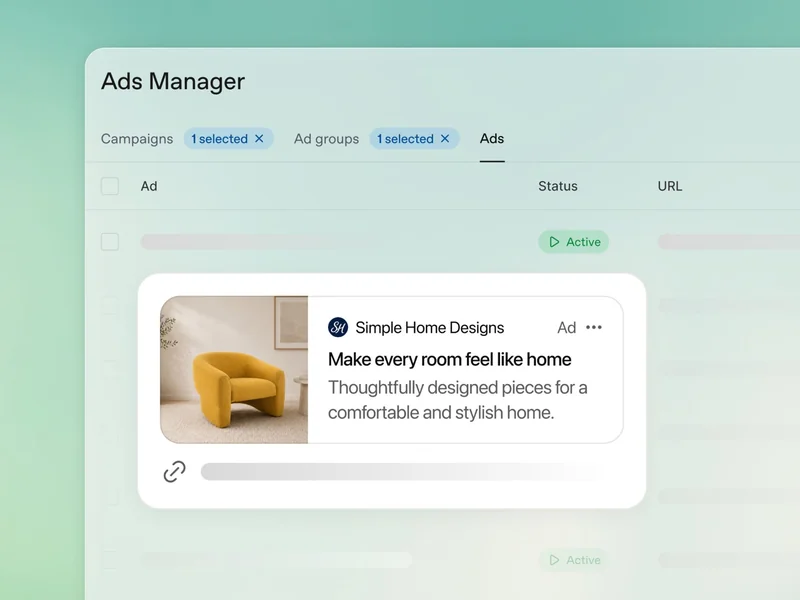 Example of an digital ad being created as ChatGPT Ads has hit $1 billion in annualised revenue run rate in under 200 days, and OpenAI is expanding self-service ads to new regions.