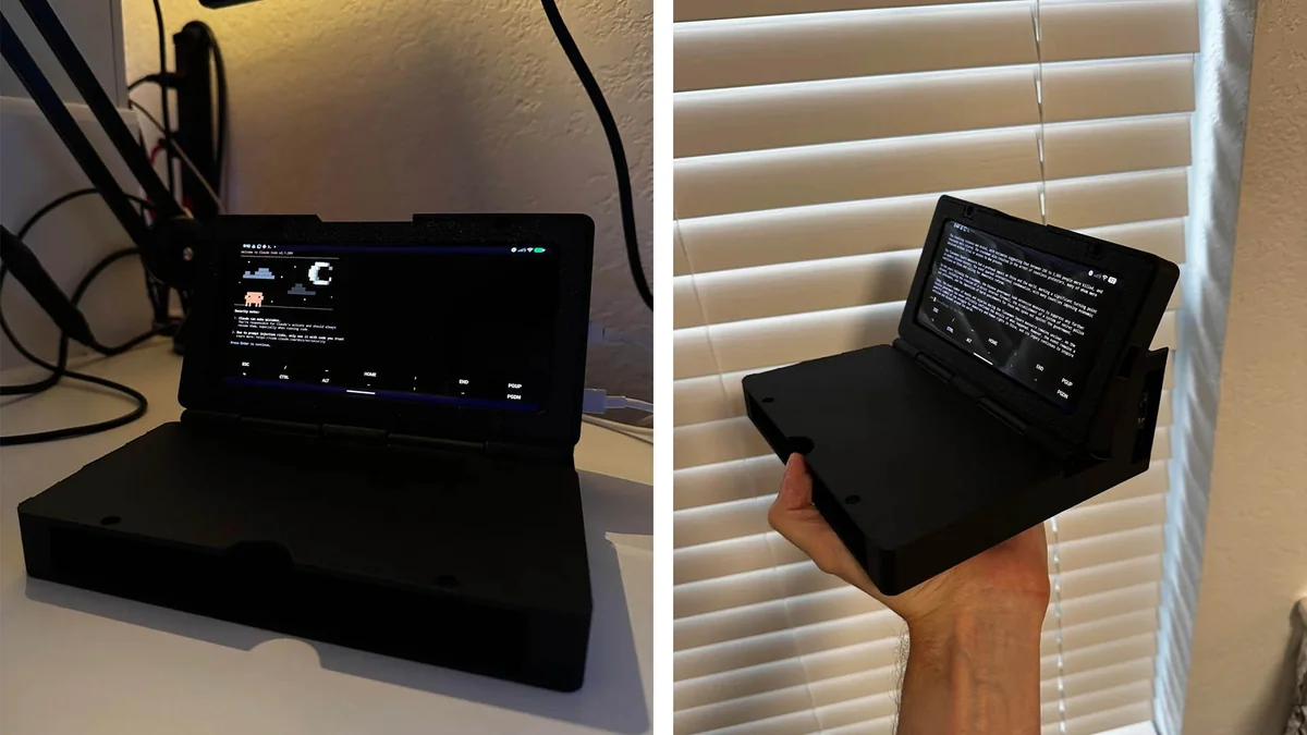 Pixel 7 tabanlı cyberdeck, cihaz üzerinde 3B AI modeli çalıştırdı
