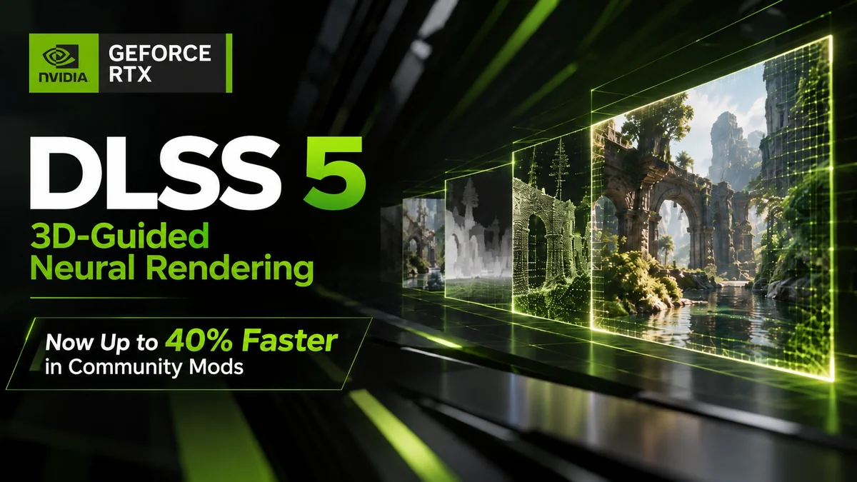 NVIDIA DLSS 5 Neural Rendering güncellemesi %40'a kadar hızlandı