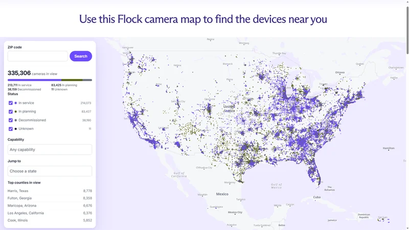 Proton Flock camera map