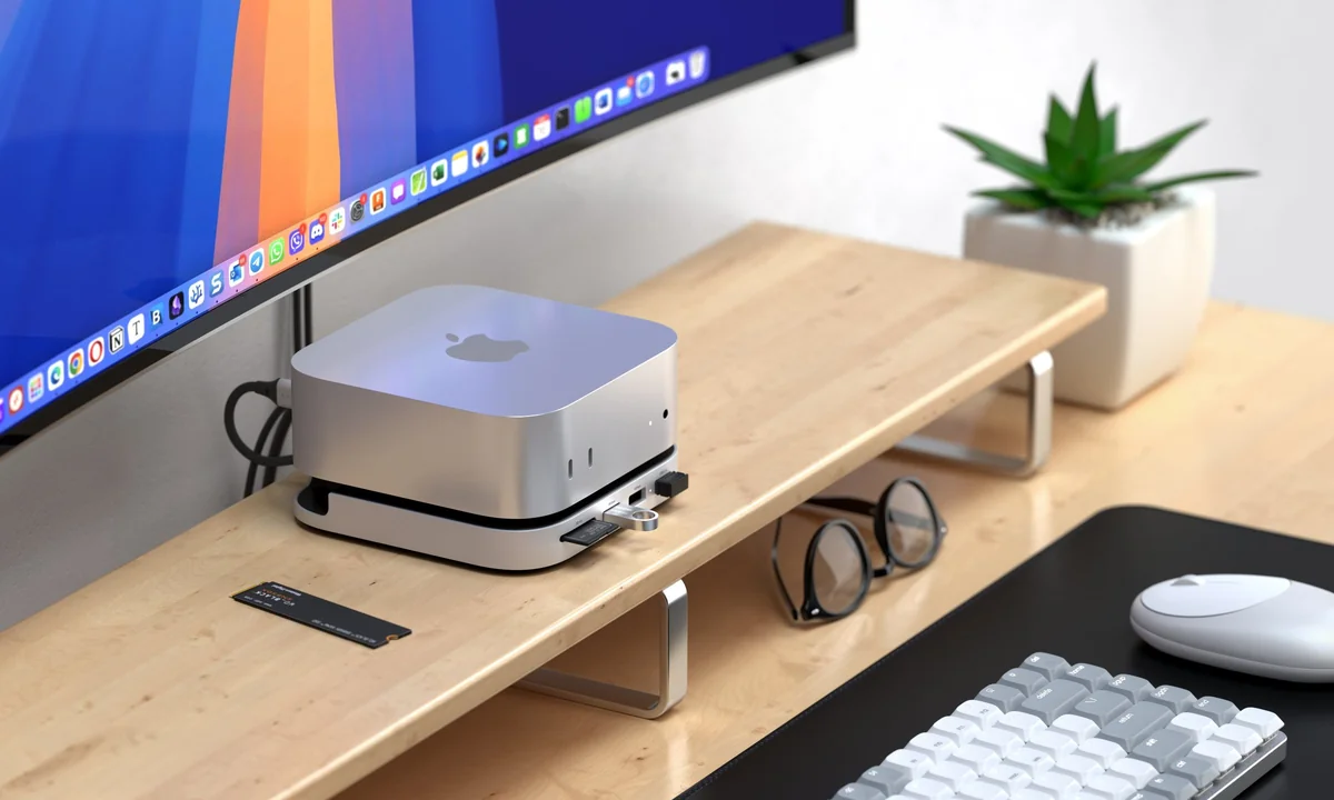 Mac Mini için depolama ve port ekleyen dock seçenekleri